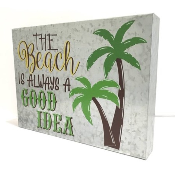 The Beach Is Always a Good Idea Metal Wall Decor - Picture 3 of 3
